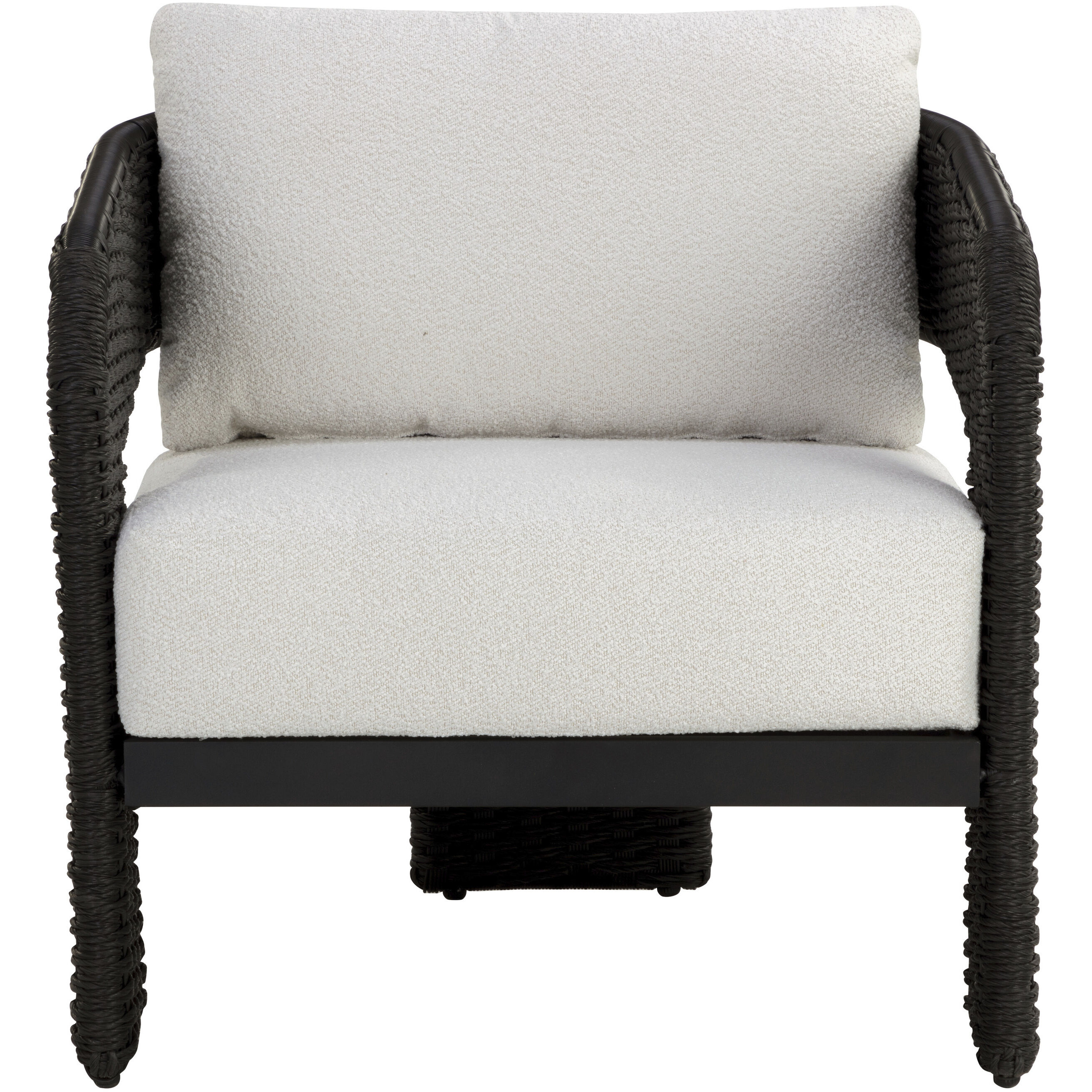 Pylos Black / Louis Cream Outdoor Dining Armchair